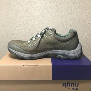 Ahnu Montara Waterproof Hiking Shoe in Olive Green